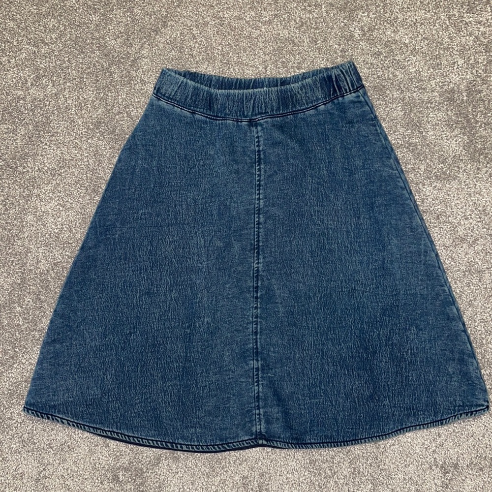 Three Dots a-line denim skirt